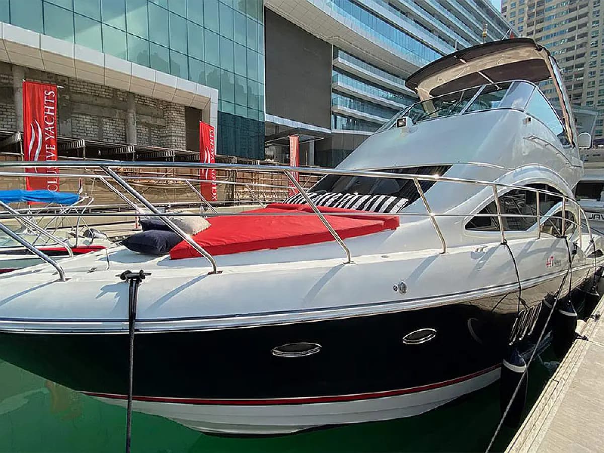Cruiser 47 Fly, a 47 ft private charter yacht in Dubai